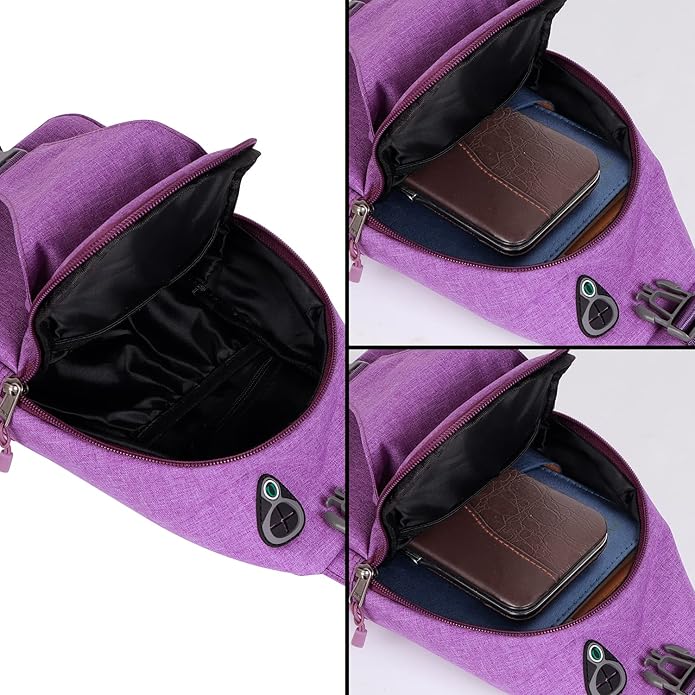 Sling Crossbody Bags Trendy Travel Anti Theft Safe Purse Bags for Women Men Waterproof