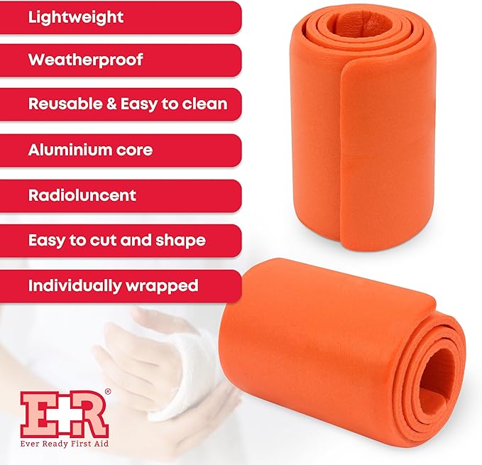 Ever Ready First Aid Universal Aluminum Splint, 24 Inch Rolled - 2 Pack