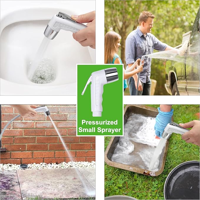 KEDSUM Portable Shower, Portable Camp Shower Pump with Rechargeable Battery, Portable Shower for Camping, Portable Outdoor Shower Head for Camping, Hiking, Traveling(+ Handheld Sprayer)