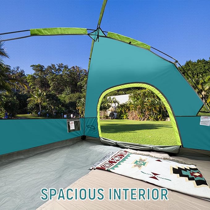 CAMPROS CP Tents for Camping 4/6 Person Tent Waterproof Windproof Double Layer Camping Tent, Easy Setup Dome Tent with Large Mesh Windows & Wider Door for Outdoor Camping & Hiking