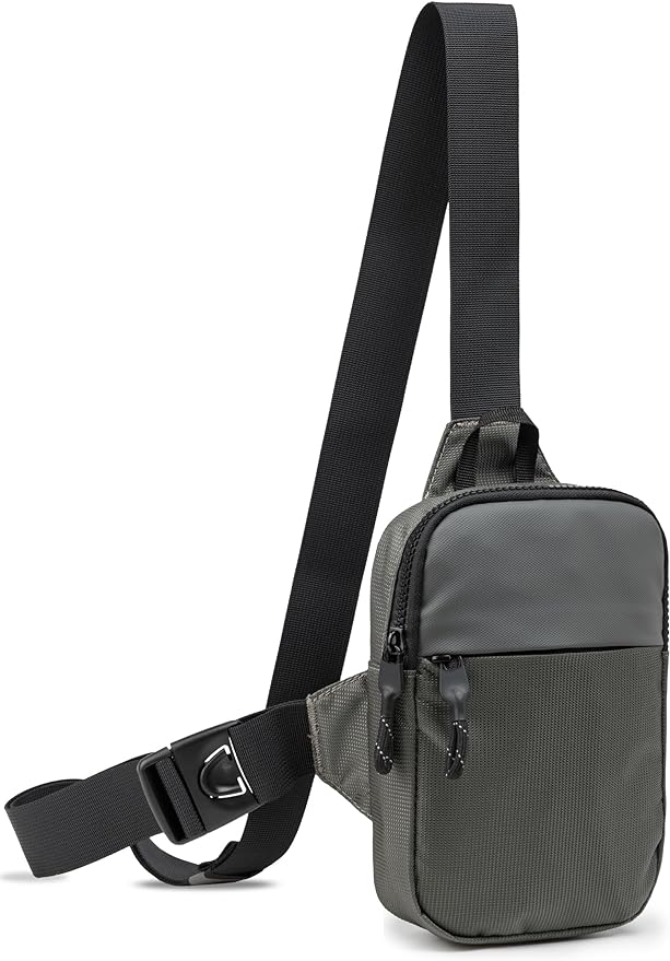 Mini Sling Bag for Men Women, Waterproof Utility Crossbody Backpack Chest Bag for Hiking Travel Sports Running