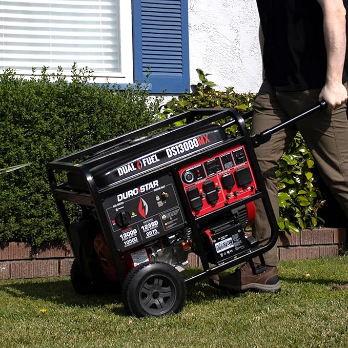 DS13000MX 13,000-Watt 500cc Dual Fuel Portable Generator - Gas and Propane, Remote Electric Start, Whole Home Power Backup, Transfer Switch Ready, RV & Emergency Ready
