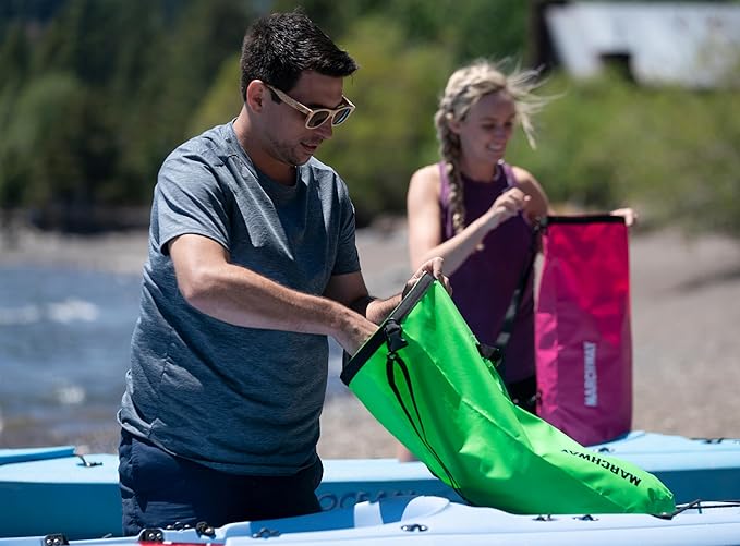 MARCHWAY Floating Waterproof Dry Bag Backpack 5L/10L/20L/30L/40L, Roll Top Sack Keeps Gear Dry for Kayaking, Rafting, Boating, Swimming, Camping, Hiking, Beach, Fishing