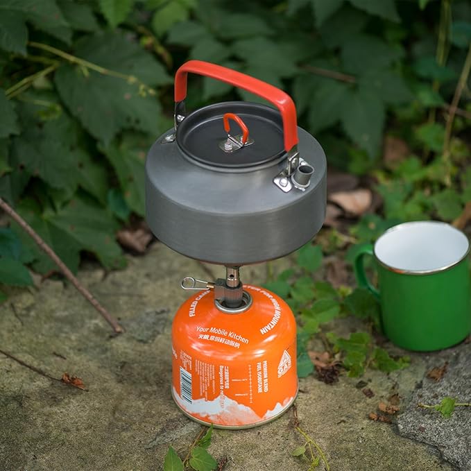 Naturehike 1.45L Camping Kettle Teapot Coffee Pot, Portable Aluminum Outdoor Kettle with Mouthpiece