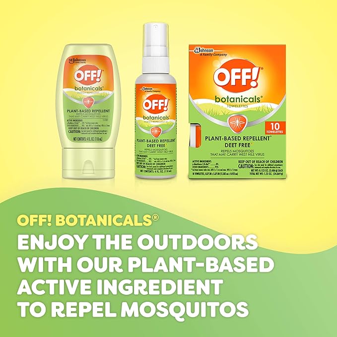 OFF! Botanicals Insect Repellent Lotion, Plant-Based Bug and Mosquito Repellent, 4 oz