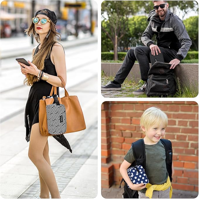 Cerbonny small lunch bag Freezable Lunch Bag for Work School Travel,Leak-proof Small Lunch Bag,Small Insulated Bag For Kids 3+/Adults,Freezer Lunch Bags,Freezable Snack Bag(Larger size)