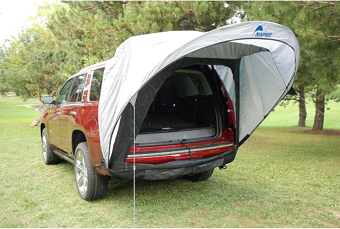 Napier Sportz Cove SUV Tailgate Tent with Awning Shade and Mesh Screen Door (Mid to Full Sized SUV's and Minivans)