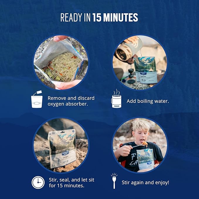 Backpacker's Pantry Beef Bolognese | Freeze Dried Backpacking & Camping Food - Emergency Food - 28g Protein - 1 Count