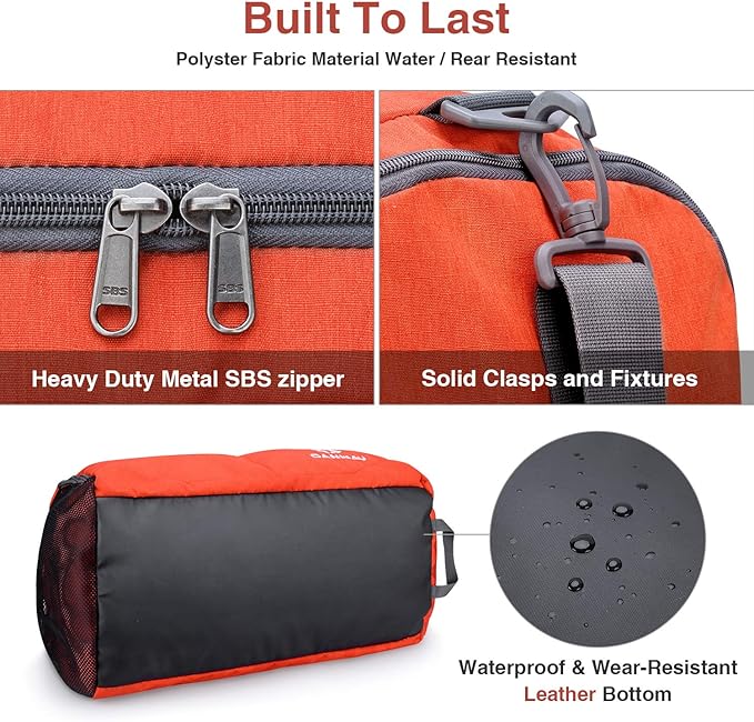 Canway Sports Gym Bag, Travel Duffel bag with Wet Pocket & Shoes Compartment for men women, 45L/40L, Lightweight