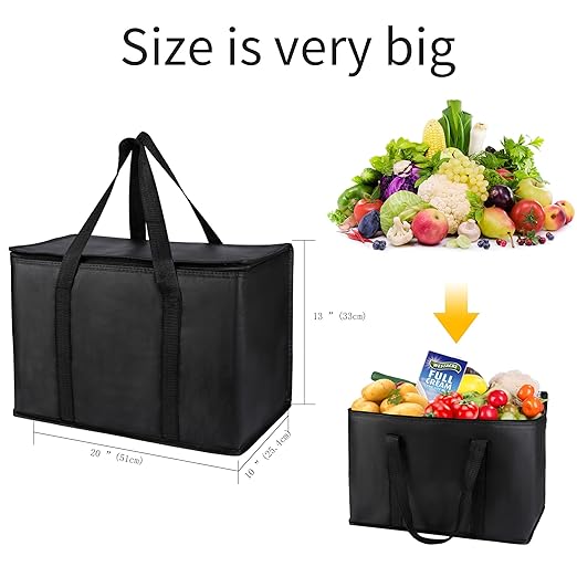 musbus Extra Insulated Food Delivery Bag Cooler Bags Keep Food Warm Catering Therma for doordash Catering cooler bags keep food warm catering therma catering shopper accessories hot XL