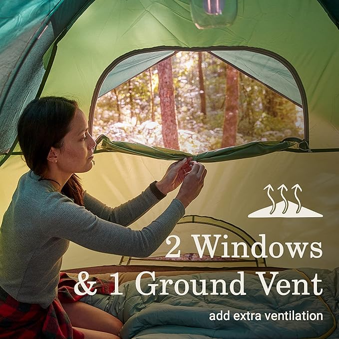 Coleman Sundome Camping Tent with Rainfly, 2/3/4/6 Person Tent Sets Up in 10 Mins, Weatherproof Shelter for Camping, Festivals, Backyard, Sleepovers, & More