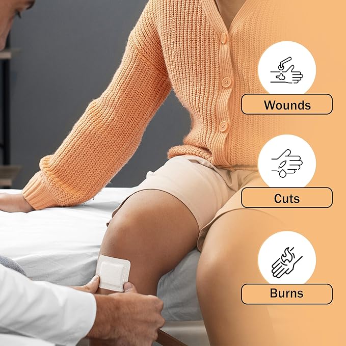Island Dressing Bordered Gauze 2x2-50 Gauze Bandages for Wound Protection - Good for Hospitals, Medical Facilities, First Aid Kits, and More