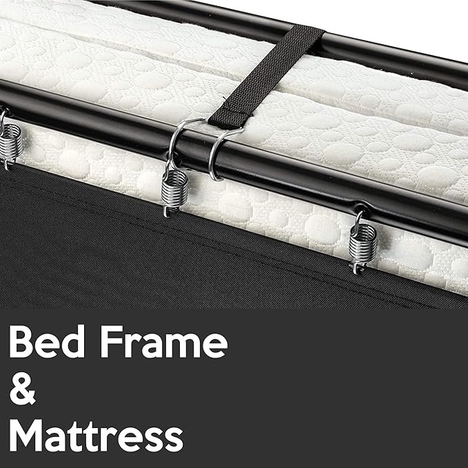 Greaton, 14” Folding Bed with Luxurious Memory Foam Mattress, Strong and Sturdy Metal Frame, Portable Guest Bed for Easy Storage, 31-Inch, White