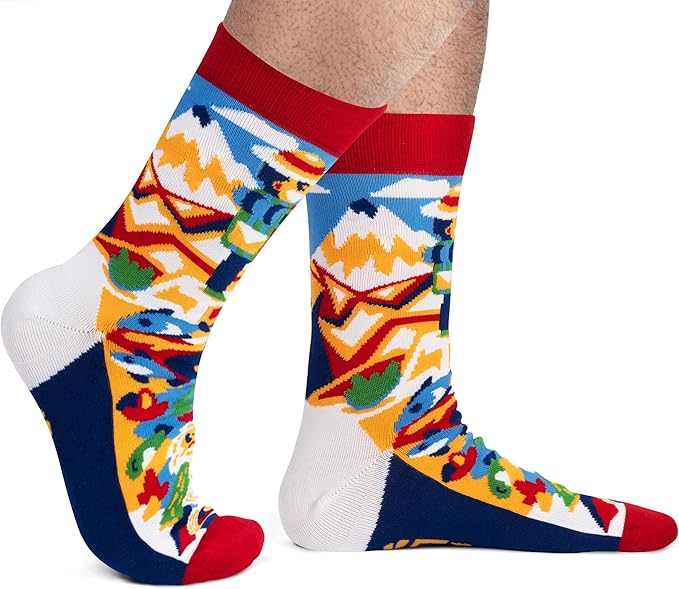 Lavley Hike More Worry Less Socks - Funny Outdoor Lover Gift for Men and Women