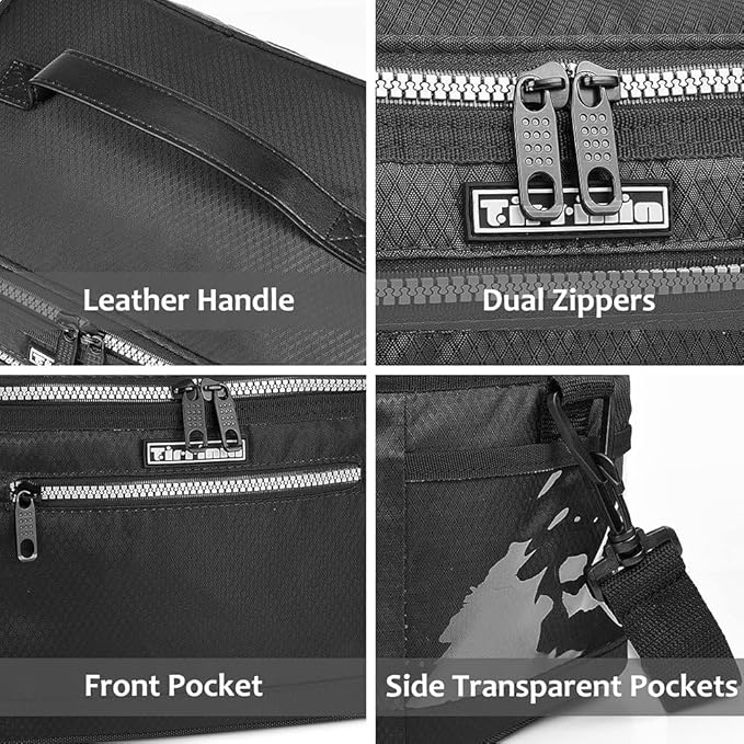 Tirrinia Insulated Lunch Bag for Women Men, Leakproof Thermal Reusable Lunch Box Tote for Adult by Tirrinia, Lunch Cooler for Office Work, Black