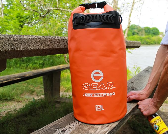 Insulated Dry Bag Floating Cooler – 10L / 15L / 25L Roll Top, Leak Proof, Waterproof, Collapsible, with Padded Shoulder Strap - Perfect for Kayaking Fishing Beach