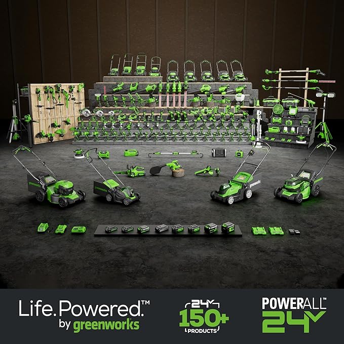 Greenworks 24V Cordless LED Flashlight Kit, 200lm Handheld Light, 2Ah Battery and Charger Included