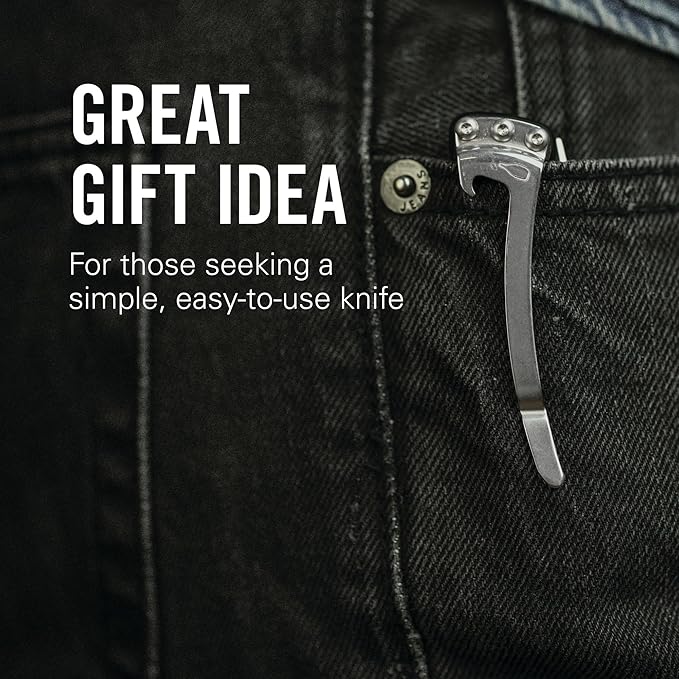LEATHERMAN, Skeletool KB Pocketknife with Straight Edge, Stainless Steel Blade and Bottle Opener, Nightshade Blue