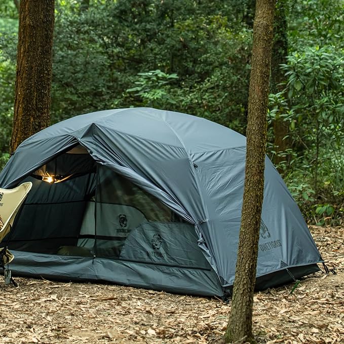 OneTigris COSMITTO 2 Person Backpacking Tent Shelter- Free Standing Lightweight Waterproof 3 Season Camping Tent for Outdoor Hiking Mountaineering