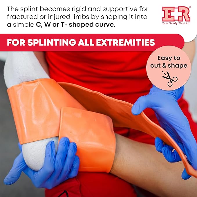 Ever Ready First Aid Universal Aluminum Splint, 24 Inch Rolled - 2 Pack
