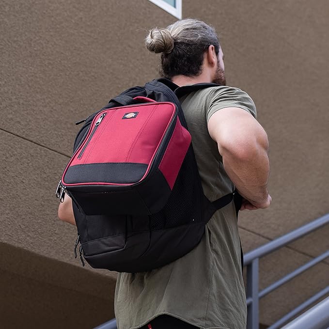 Dickies Basic Insulated Lunch Bag for Work, Thermal Reusable Office Lunch Box for Men, Women (Bloodstone)