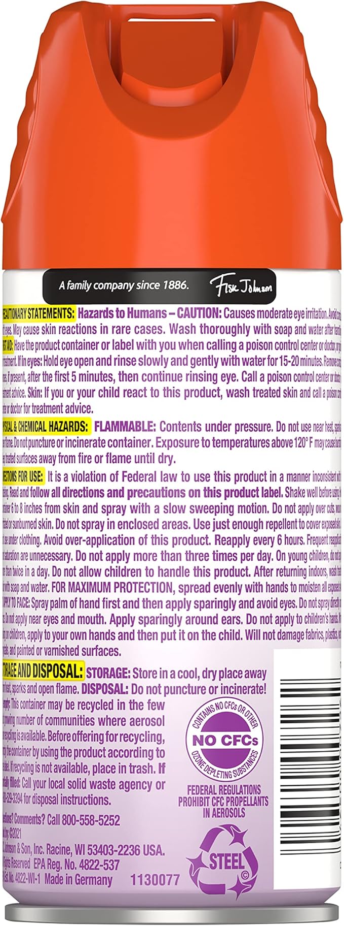OFF! FamilyCare Insect & Mosquito Repellent Aerosol, Bug Spray Made with Picaridin for Everyday Use, 5 oz
