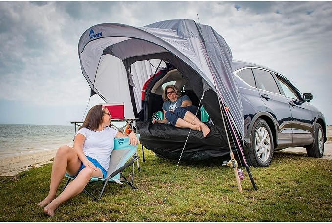 Napier Sportz Cove SUV Tailgate Tent with Awning Shade and Mesh Screen Door (Mid to Full Sized SUV's and Minivans)