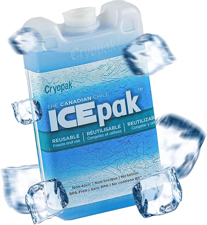 Cryopak Hard Shell Reusable Ice Pack, 3x5 (Pack of 4)
