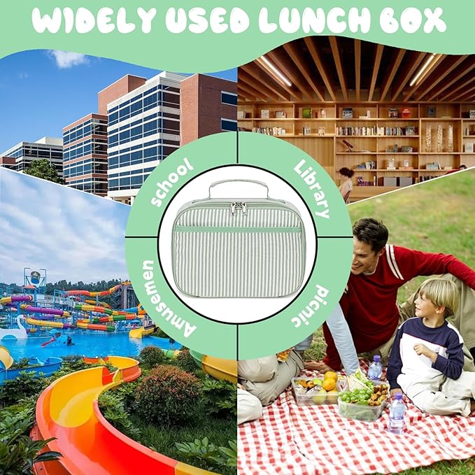 CAMTOP Lunch Box Kids Insulated Lunch Bag Small Cooler Thermal Meal Thermal lunchbox for Girls Boys School Picnics