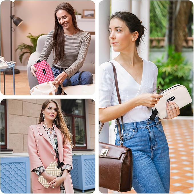 Freezable Lunch Bag,Freezable Snack Bag,Mini Cooler Bag for Travel/Work/School,Small Insulated Bag,Small Cooler Lunch Box with Ice Packs,Insulated Snack Bag,Freezable Snack Box with Handle Buckle