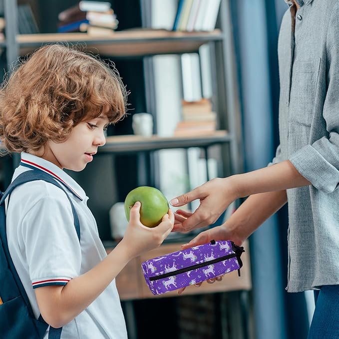 Cerbonny Small Cooler Bag Freezable Lunch Bag for Work School Travel,Small Lunch Bag,Small Insulated Bag For Kids/Adults,Freezer Lunch Bags,Mini Lunch Bag Fit For Yogurt,Suit for 3+(purple unicorn)