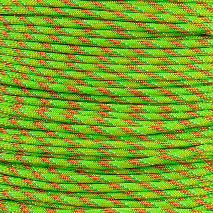 Paracord Planet Holiday Colors 550 Paracord – Great for DIY, Bracelets, and Lanyards – You're a Mean One (100 Feet)