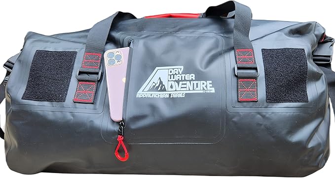 Waterproof Duffel Bag, Marine Grade (60 Liter/15.8 Gallon, Appalachian Series, Black)
