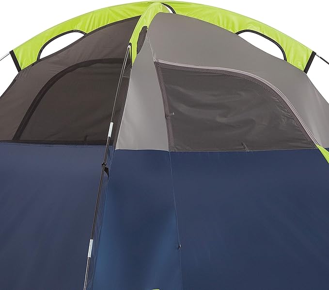 Coleman Sundome Camping Tent with Rainfly, 2/3/4/6 Person Tent Sets Up in 10 Mins, Weatherproof Shelter for Camping, Festivals, Backyard, Sleepovers, & More