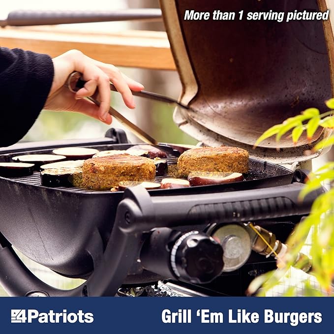 4Patriots Black Bean Burger Mix #10 Can: Tasty Survival Food Designed to Last 25 Years, 38 Servings