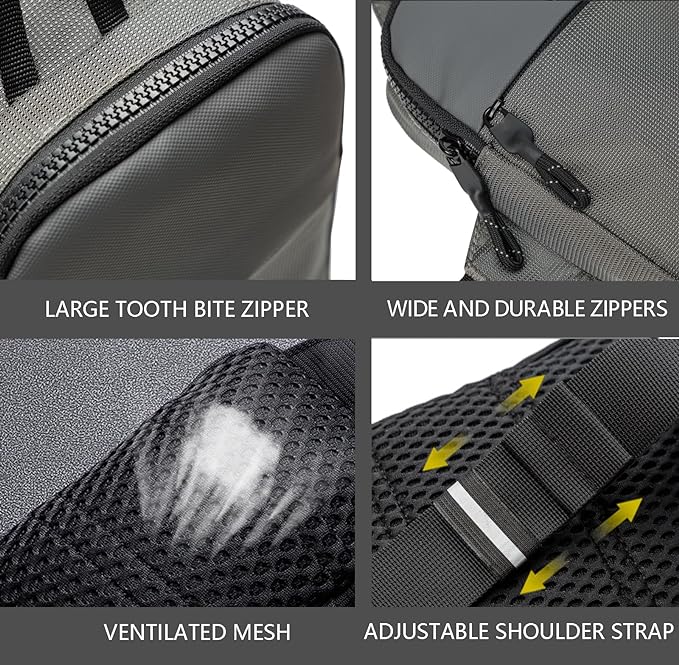 Mini Sling Bag for Men Women, Waterproof Utility Crossbody Backpack Chest Bag for Hiking Travel Sports Running