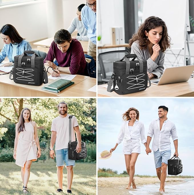 Maelstrom Collapsible Soft Cooler Bag, 24/30/60/75 Cans Beach Cooler, Ice Chest, Leakproof & Portable for Beach, Camping, Road Trips & Grocery Shopping