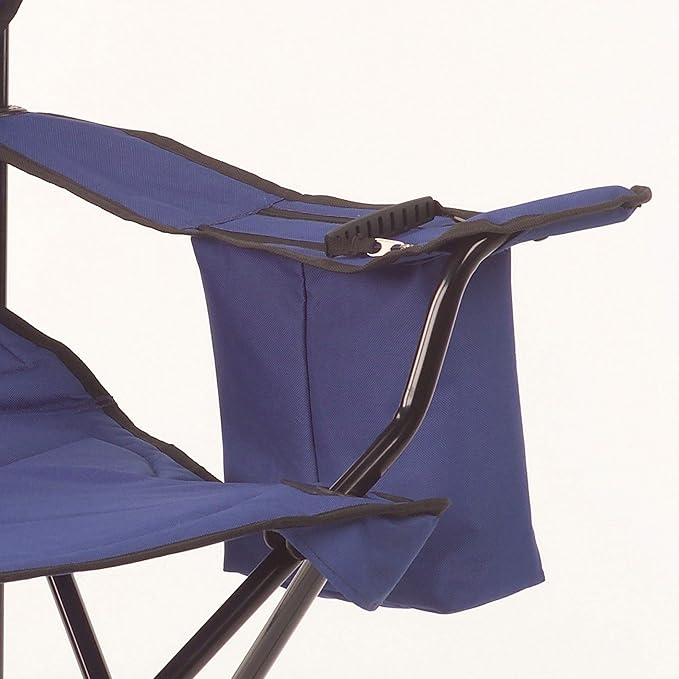 Coleman Portable Camping Chair with 4-Can Cooler, Cushioned Seat & Back with Side Pockets & Cup Holder, Carry Bag Included, Great for Camping, Tailgating, Firepits, Patio, & More