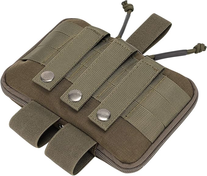 Medical Pouch for Tactical/Duty Belt MOLLE Vest/Pack EMT First Aid Pouch IFAK Utility Pouch Trauma Kit Organizer w/Tourniquet Holder