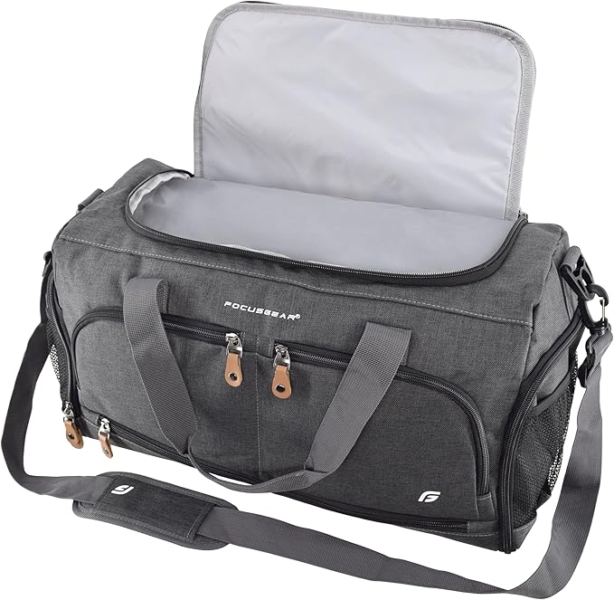 Ultimate Gym Bag 2.0: The Durable Crowdsource Designed Duffel Bag with 10 Optimal Compartments Including Water Resistant Pouch