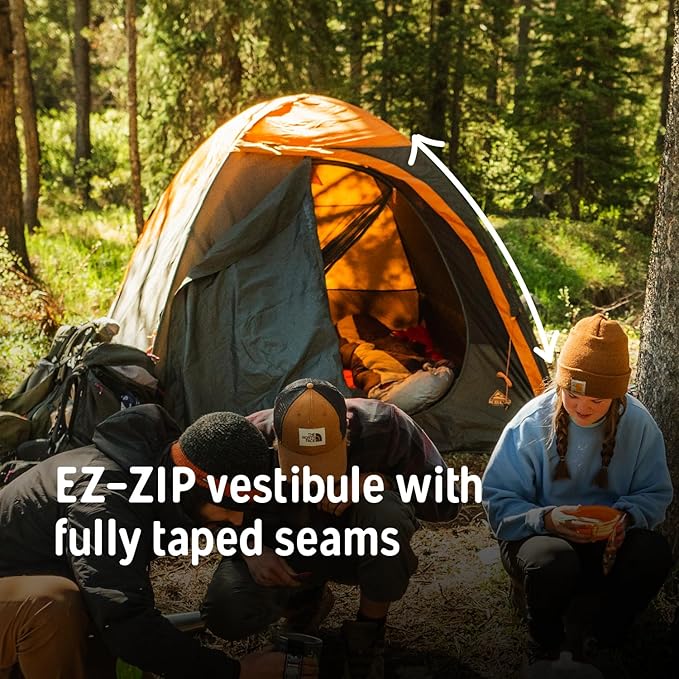 Kelty Grand Mesa 2P or 4P Backpacking Tent – 3 Season Camping, Thru Hiking Shelter, Aluminum Pole Frame, Single Door + Vestibule, 2024 Model