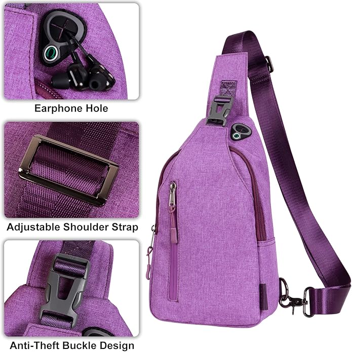 Sling Crossbody Bags Trendy Travel Anti Theft Safe Purse Bags for Women Men Waterproof