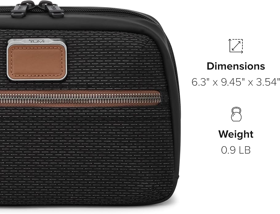 TUMI - Alpha Bravo Response Travel Kit - Hanging Toiletry Kit - Travel Bag - TUMI Tracer - 6.3" X 9.5" X 3.5"