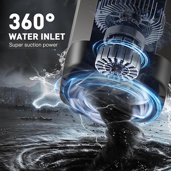 MIAOKE Upgrade Portable Camping Shower, 7800mAh Outdoor Electric Shower Rechargeable Pump with Intelligent Digital Display Temperature Display Shower Head for Camping, Hiking, Traveling