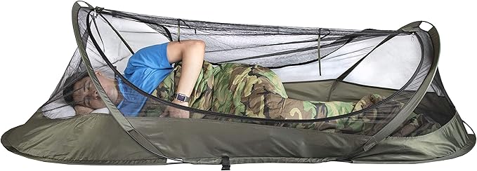 USGI Industries Bivy Tent | Lightweight Single Person Sleeping Net System for Outdoors, Camping, Survival, Hiking, Backpack | Mesh Protection