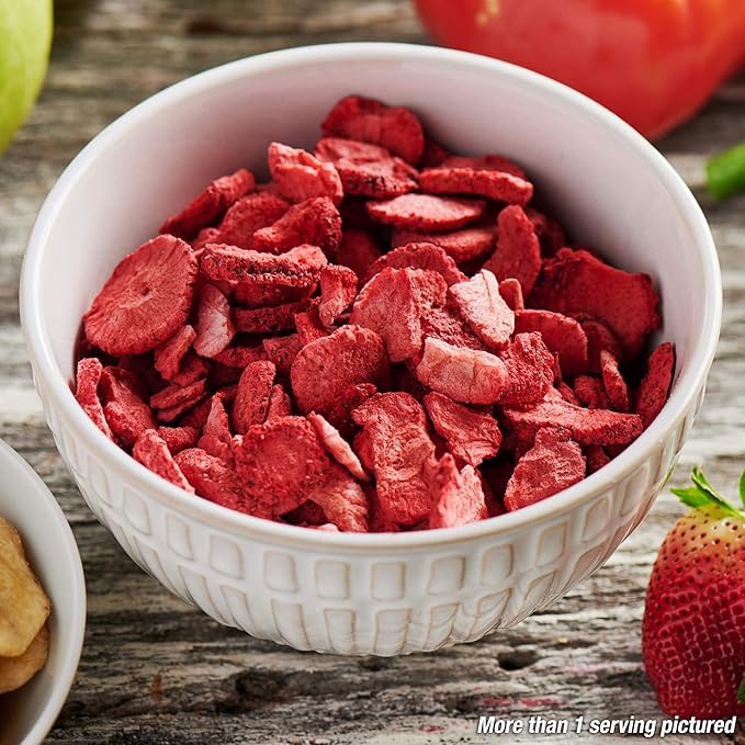 4Patriots Freeze-Dried Sliced Strawberries #10 Can: Designed to Last 30 Years, 18 Servings