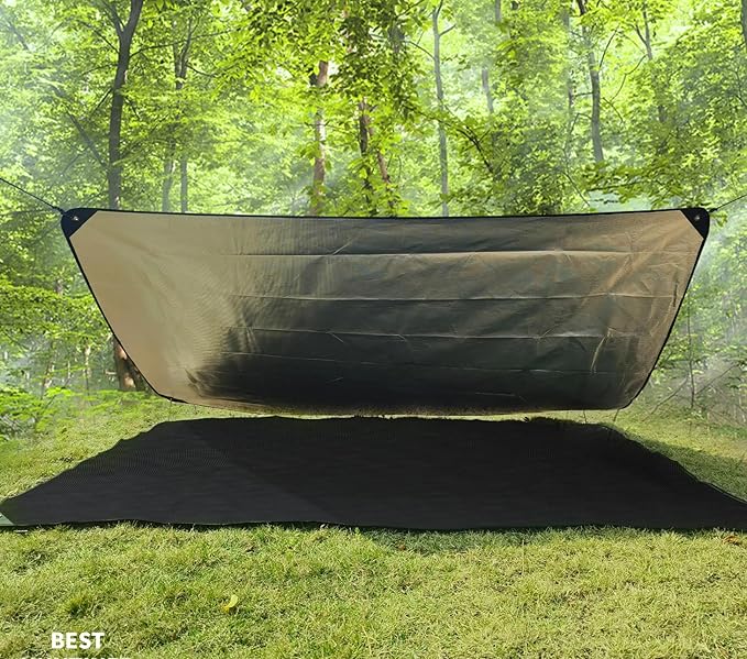 Heavy Duty Survival Blanket -Multifunctional Reflective Tarp Thermal Blanket - 60" x 83" Waterproof Sandproof for Camping Hiking Outdoors Multifunctional Emergency Blanket…