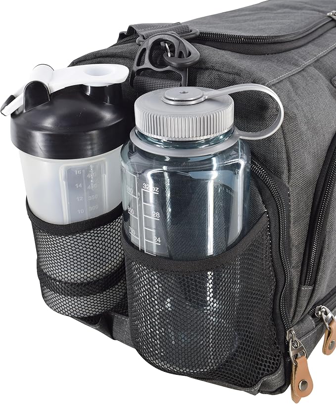 Ultimate Gym Bag 2.0: The Durable Crowdsource Designed Duffel Bag with 10 Optimal Compartments Including Water Resistant Pouch