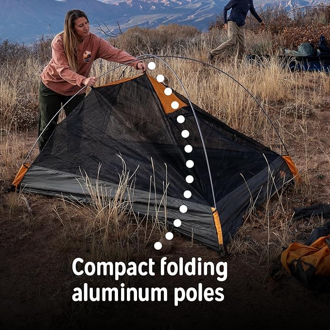 Kelty Grand Mesa 2P or 4P Backpacking Tent – 3 Season Camping, Thru Hiking Shelter, Aluminum Pole Frame, Single Door + Vestibule, 2024 Model
