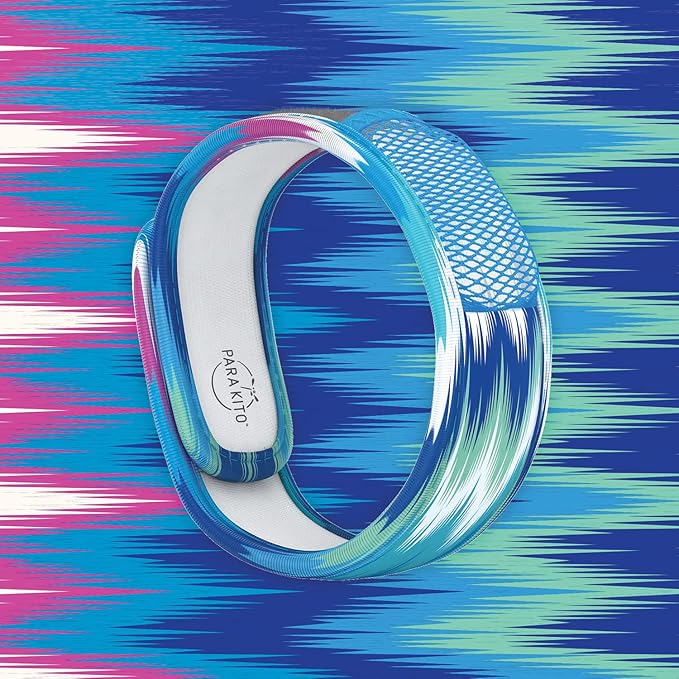PARA'KITO Mosquito Insect & Bug Protection Wristband - Mosquito Stickers & Bug Spray Alternative - Summer Essentials, Beach Accessories, Hiking & Camping Essentials - Natural Essential Oils (Bora)